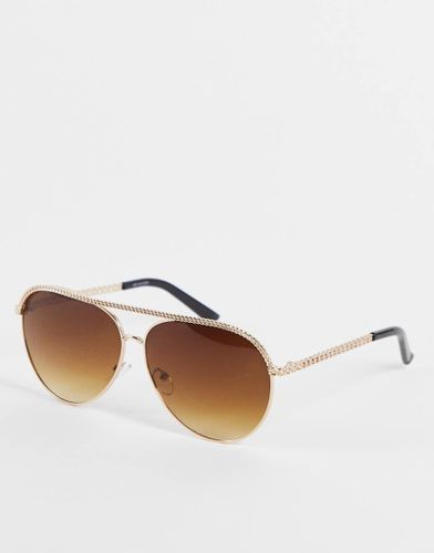 I Saw It First - Lunettes de soleil aviateur à monture métallique - I Saw It First Curve - Modalova
