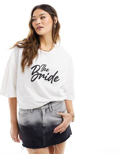 T-shirt à inscription The Bride » - In The Style - Modalova