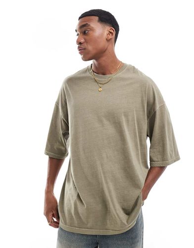 T-shirt ultra oversize - Kaki délavé - Jack & Jones - Modalova