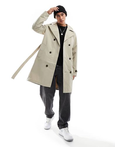 Trench ceinturé long - Beige - Jack & Jones - Modalova