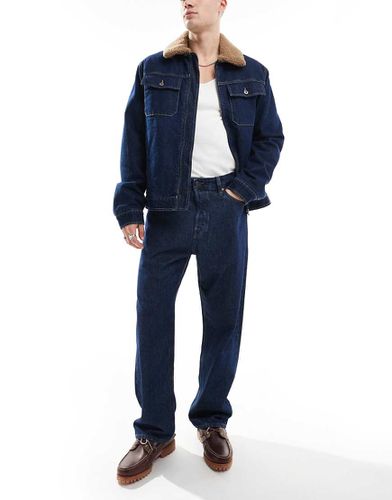 Alex - Jean baggy rigide - Indigo foncé - Jack & Jones - Modalova