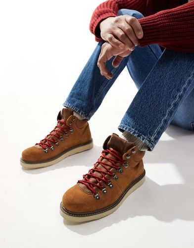 Bottines de randonnée chunky en daim - Fauve - Jack & Jones - Modalova