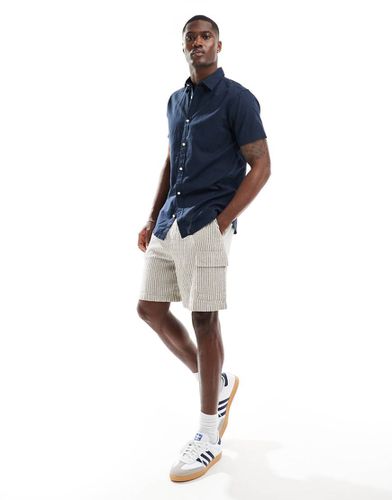 Chemise en lin à manches courtes - Jack & Jones - Modalova