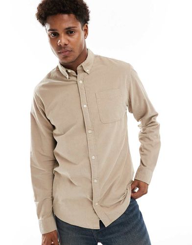 Chemise en velours côtelé - Beige - Jack & Jones - Modalova