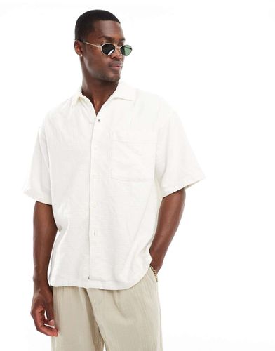 Chemise texturée épaisse coupe carrée - Blanc - Jack & Jones - Modalova