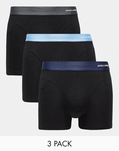 Lot de 3 boxers avec taille contrastante - Jack & Jones - Modalova