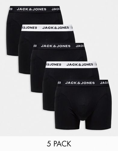 Lot de 5 boxers à taille monochrome - Jack & Jones - Modalova