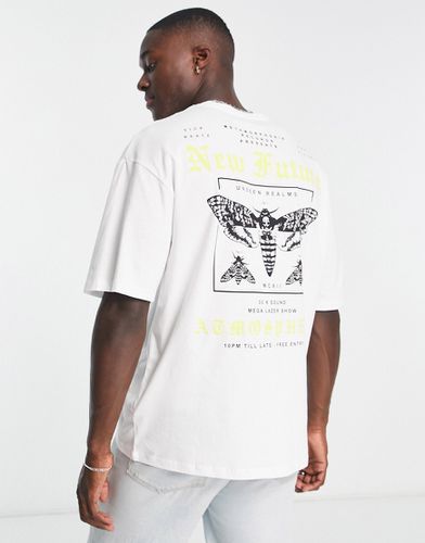 Originals - T-shirt oversize avec imprimé papillon de nuit dans le dos - Jack & Jones - Modalova