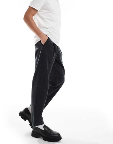 Pantalon large élégant en sergé de coton coupe ajustée - Jack & Jones - Modalova