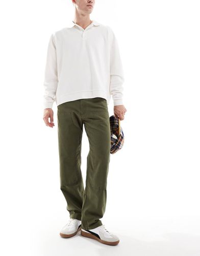 Pantalon style peintre coupe ample - Kaki - Jack & Jones - Modalova