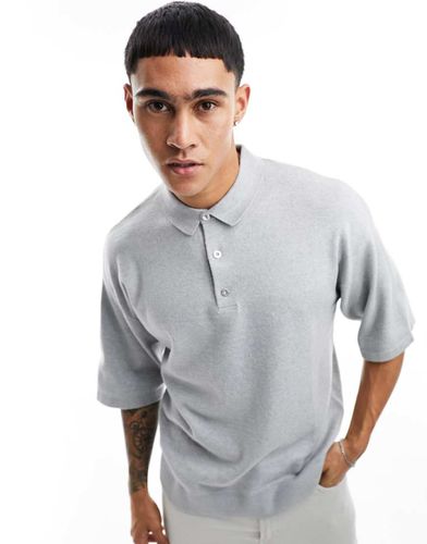 Polo oversize en maille - Jack & Jones - Modalova