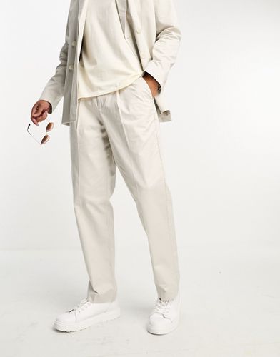 Premium - Pantalon de costume décontracté - Crème - Jack & Jones - Modalova