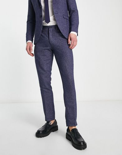 Premium - Pantalon de costume ultra ajusté en tweed - Bleu - Jack & Jones - Modalova