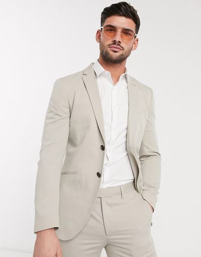 Premium - Veste de costume stretch super slim avec polyester - Taupe - Jack & Jones - Modalova