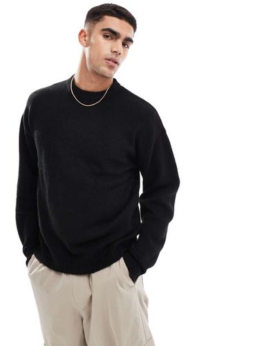 Pull ras de cou oversize en maille duveteuse - Jack & Jones - Modalova