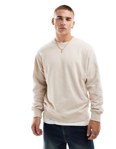 Sweat oversize ras de cou - Beige - Jack & Jones - Modalova