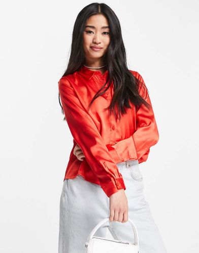 Fifi - Chemise à manches longues effet satin - Jdy - Modalova
