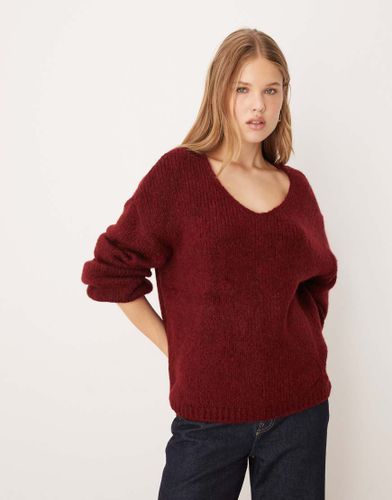 Pull ample oversize - Bordeaux - Jdy - Modalova