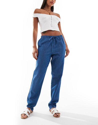 Pantalon droit en chambray - Jdy - Modalova