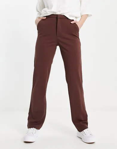 Pantalon droit habillé - Chocolat - Jdy - Modalova