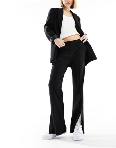 JDY - Pantalon fendu devant - Noir - Jdy - Modalova