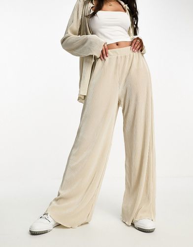 Pantalon large d'ensemble plissé - Taupe - Jdy - Modalova