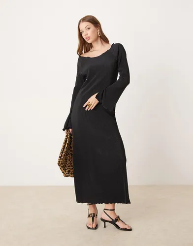 Robe plissée longue à manches cloche - Jdy - Modalova