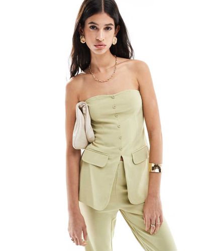 Top bandeau d'ensemble coupe ajustée - sauge - Jdy - Modalova