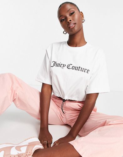 T-shirt crop top à logo floqué - Juicy Couture - Modalova