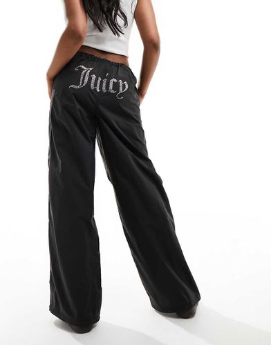 Pantalon parachute à strass en nylon - Juicy Couture - Modalova