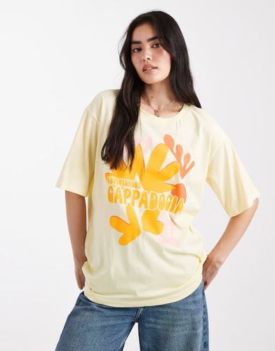 T-shirt oversize  motif Cappadocia - Babeurre - Only - Modalova