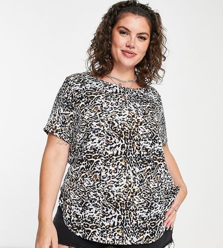 Blouse manches courtes - Imprimé animal - Only Curve - Modalova