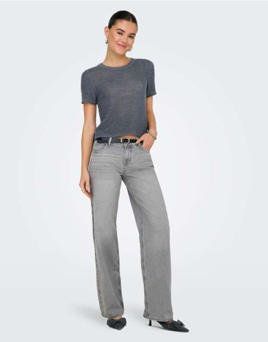 ONLY - Jean droit - Gris clair - Only - Modalova