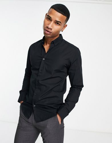 Chemise ajustée stretch en popeline - Only & Sons - Modalova