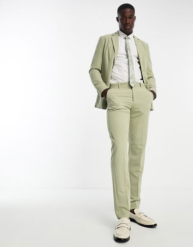 Pantalon de costume slim - Olive poudré - Only & Sons - Modalova