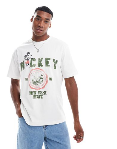 T-shirt décontracté avec imprimé Mickey Mouse vintage - Only & Sons - Modalova