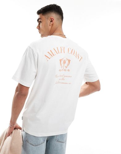 T-shirt décontracté avec imprimé Amalfi Coast au dos - cassé - Only & Sons - Modalova