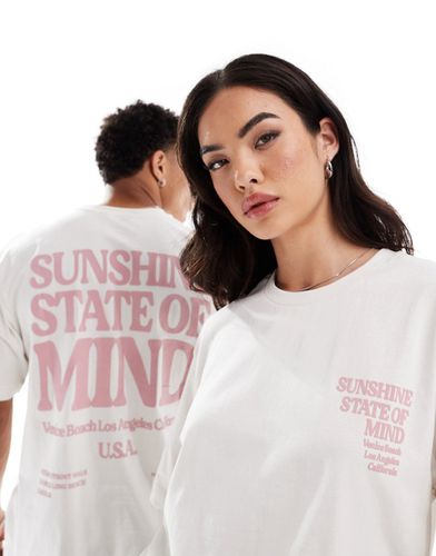 T-shirt décontracté avec imprimé Sunshine au dos - Only & Sons - Modalova