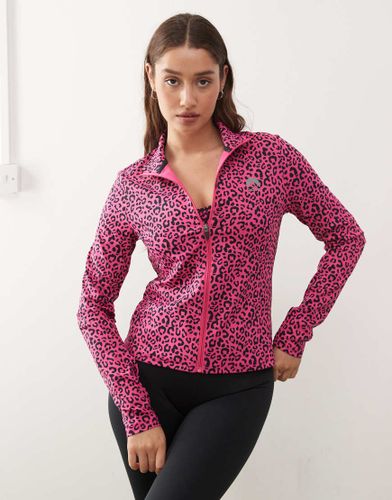 Infinite - Veste courte  fermeture clair avec imprim lopard - Oosc - Modalova