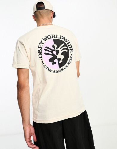 T-shirt à imprimé All the Arms we Need - cassé - Obey - Modalova
