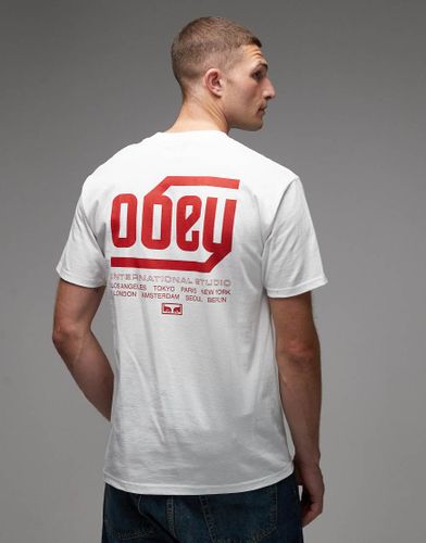 Obey - T-shirt  logo - Blanc - Obey - Modalova