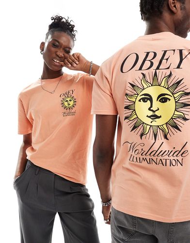T-shirt unisexe à imprimé soleil - Obey - Modalova