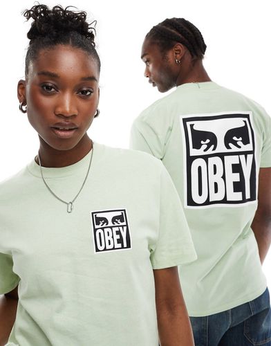 Icon Eyes - T-shirt unisexe imprimé dans le dos - Obey - Modalova