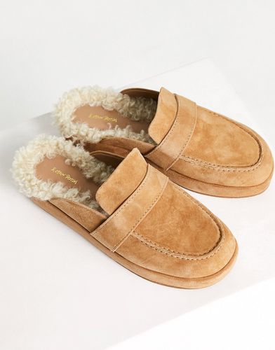 Chaussures en daim à enfiler avec doublure en imitation peau de mouton - Beige - Other Stories - Modalova