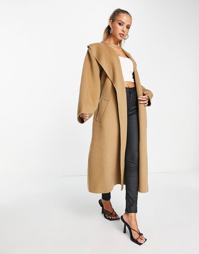 Manteau en laine avec ceinture - Beige - Other Stories - Modalova