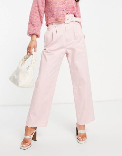 Pantalon à taille haute avec ceinture - Other Stories - Modalova
