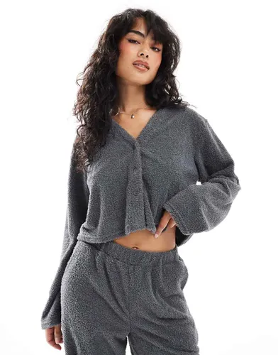 Gilet duveteux doux au toucher - Gris - Loungeable - Modalova