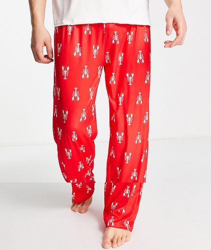 Saint-Valentin - Pyjama à motif homards - et blanc - Loungeable - Modalova