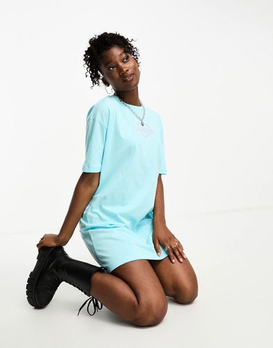 Robe t-shirt avec logo caur brisé - Turquoise - Love Moschino - Modalova