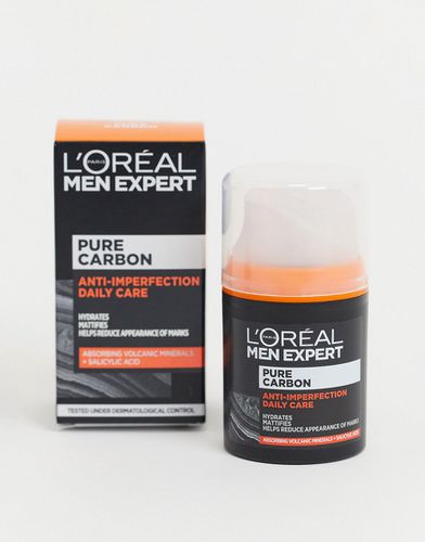L'Oréal Men Expert - Pure - Crème visage quotidienne action exfoliante et anti-impuretés - 50 ml - L'oreal Men Expert - Modalova